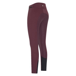 Pantalon d'équitation Euro-star Equitation Queen Diamond FullGrip été Baie noire Bordeaux