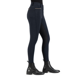 Pantalon d'équitation Euro-Star Arielle thermaline FullGrip Noir