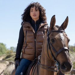 Gilet sans manches HV Polo Vicky Renard Marron