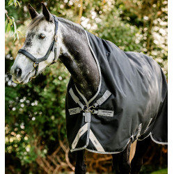 Couverture Horseware Amigo Bravo 12 Wug 0g Noir / gris titanium / argent