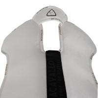 Amortisseur Piuma WFS avec poche et rehausse en suède à l'avant Acavallo Blanc Amortisseur Piuma WFS avec poche et rehausse en suède à l'avant Acavallo Blanc