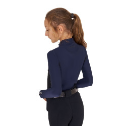 Base Layer Equestro d'entraînement à manches longues fille Marine blazer Bleu marine