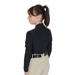 Base Layer Equestro d'entraînement à manches longues fille Noir