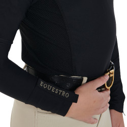 Base Layer Equestro d'entraînement à manches longues fille Noir