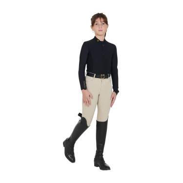 Base Layer Equestro d'entraînement à manches longues fille Noir