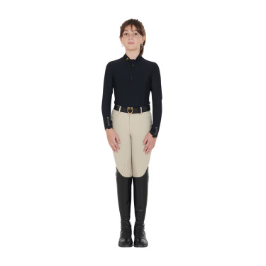 Base Layer Equestro d'entraînement à manches longues fille Noir