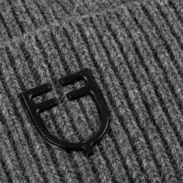 Bonnet Equestro unisexe en laine à texture tricotée Bonnet Equestro unisexe en laine à texture tricotée