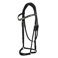 Bridon Dama en cuir de veau Acavallo Noir