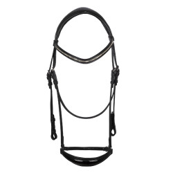 Bridon Dama en cuir de veau Acavallo Noir Bridon Dama en cuir de veau Acavallo Noir