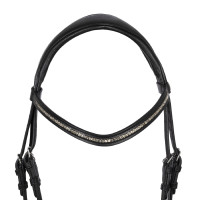 Bridon Dama en cuir de veau Acavallo Noir Bridon Dama en cuir de veau Acavallo Noir