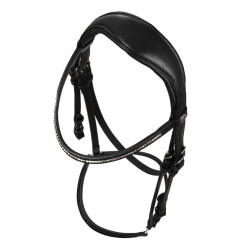 Bridon Dama en cuir de veau Acavallo Noir Bridon Dama en cuir de veau Acavallo Noir
