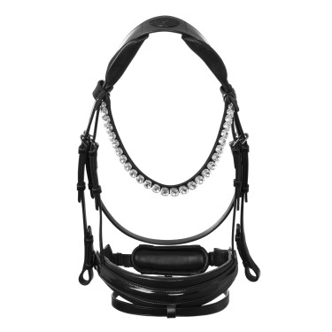 Bridon Ophelia en cuir de veau Acavallo Noir / noir Bridon Ophelia en cuir de veau Acavallo Noir / noir
