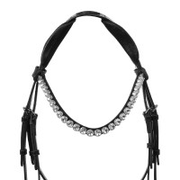 Bridon Ophelia en cuir de veau Acavallo Noir / noir