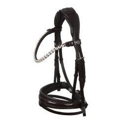 Bridon Ophelia en cuir de veau Acavallo Marron / marron