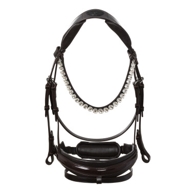 Bridon Ophelia en cuir de veau Acavallo Marron / marron Bridon Ophelia en cuir de veau Acavallo Marron / marron
