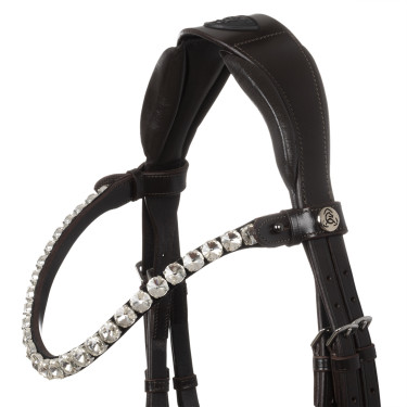 Bridon Ophelia en cuir de veau Acavallo Marron / marron Bridon Ophelia en cuir de veau Acavallo Marron / marron