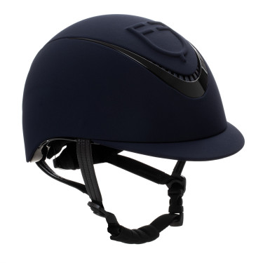 Casque Equestro logo en relief Meteor unisexe Marine Bleu marine