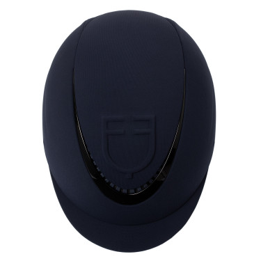 Casque Equestro logo en relief Meteor unisexe Marine Bleu marine