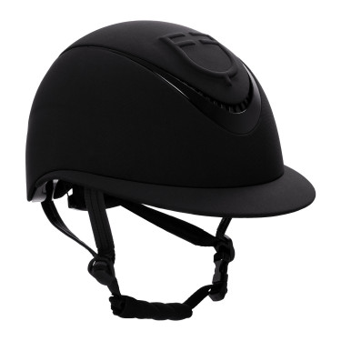 Casque femme avec large visière et logo en relief Equestro Casque femme avec large visière et logo en relief Equestro
