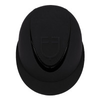 Casque femme avec large visière et logo en relief Equestro Noir Casque femme avec large visière et logo en relief Equestro Noir