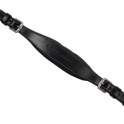 Collier de chasse Equestro anatomique en cuir Noir Collier de chasse Equestro anatomique en cuir Noir