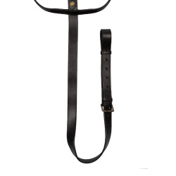 Collier de martingale en cuir Equestro Noir Collier de martingale en cuir Equestro Noir