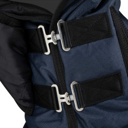 Couvre-cou de paddock en tissu rip-stop Equestro Marine Bleu marine Couvre-cou de paddock en tissu rip-stop Equestro Marine Bleu marine