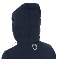 Doudoune à capuche Equestro femme en mélange technique Rose cameo