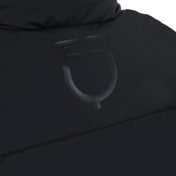 Doudoune courte femme en tissu stretch Equestro Noir Doudoune courte femme en tissu stretch Equestro Noir