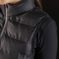 Gilet femme Equestro Ridertechnology avec coutures thermosoudées Noir Gilet femme Equestro Ridertechnology avec coutures thermosoudées Noir