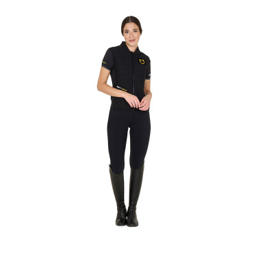 Gilet slim fit femme collection Scuderia en tissu technique Equestro Gilet slim fit femme collection Scuderia en tissu technique Equestro