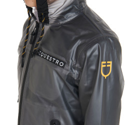 Imperméable coupe-vent enfant avec capuche zippée Equestro Gris Imperméable coupe-vent enfant avec capuche zippée Equestro Gris