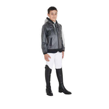 Imperméable coupe-vent enfant avec capuche zippée Equestro Imperméable coupe-vent enfant avec capuche zippée Equestro