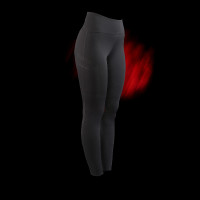 Legging Equestro taille haute femme Ridertechnology full grip Noir
