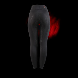 Legging Equestro taille haute femme Ridertechnology full grip Noir
