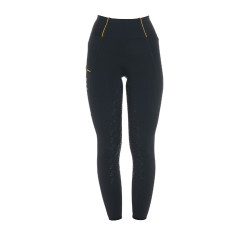 Legging femme avec doublure en polaire Equestro Noir