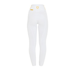 Legging femme avec doublure en polaire Equestro Blanc