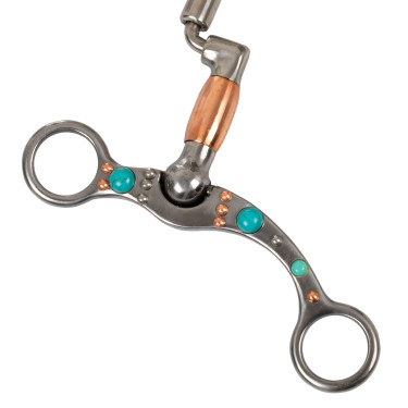 Mors correctionnel avec garniture turquoise Pool's Mors correctionnel avec garniture turquoise Pool's