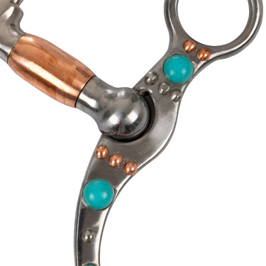 Mors correctionnel avec garniture turquoise Pool's Mors correctionnel avec garniture turquoise Pool's