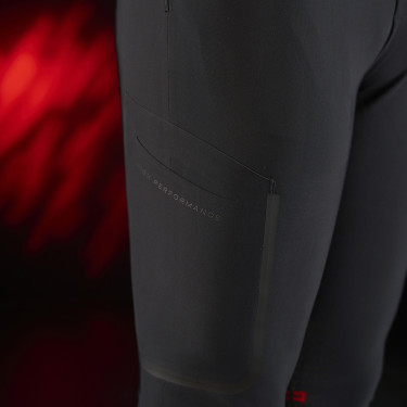 Pantalon Equestro slim fit homme Ridertechnology avec coutures thermosoudée Noir