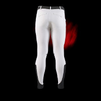Pantalon Equestro slim fit homme Ridertechnology full grip Blanc Pantalon Equestro slim fit homme Ridertechnology full grip Blanc