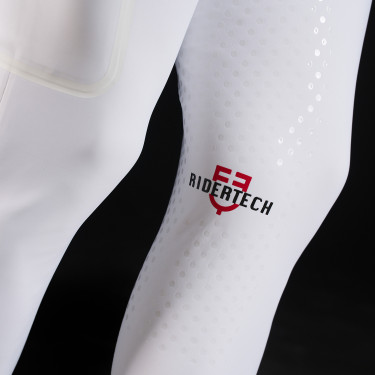 Pantalon Equestro slim fit homme Ridertechnology full grip Blanc
