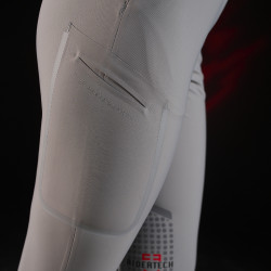 Pantalon slim fit femme Equestro Ridertechnology avec coutures thermosoudées Oiseau moqueur Gris Pantalon slim fit femme Equestro Ridertechnology avec coutures thermosoudées Oiseau moqueur Gris