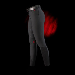 Pantalon slim fit femme Equestro Ridertechnology full grip Noir Pantalon slim fit femme Equestro Ridertechnology full grip Noir
