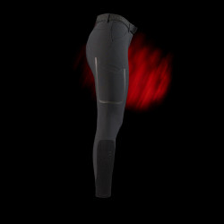 Pantalon slim fit femme Equestro Ridertechnology full grip Noir Pantalon slim fit femme Equestro Ridertechnology full grip Noir