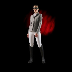 Pantalon slim fit femme Equestro Ridertechnology full grip Blanc Pantalon slim fit femme Equestro Ridertechnology full grip Blanc