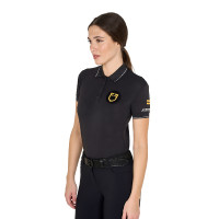 Polo femme collection Scuderia Equestro Noir