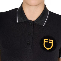 Polo femme collection Scuderia Equestro Noir Polo femme collection Scuderia Equestro Noir