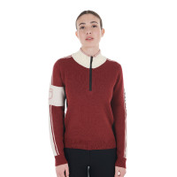 Pull col montant Equestro femme avec fermeture éclair Scooter