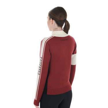 Pull col montant Equestro femme avec fermeture éclair Pull col montant Equestro femme avec fermeture éclair